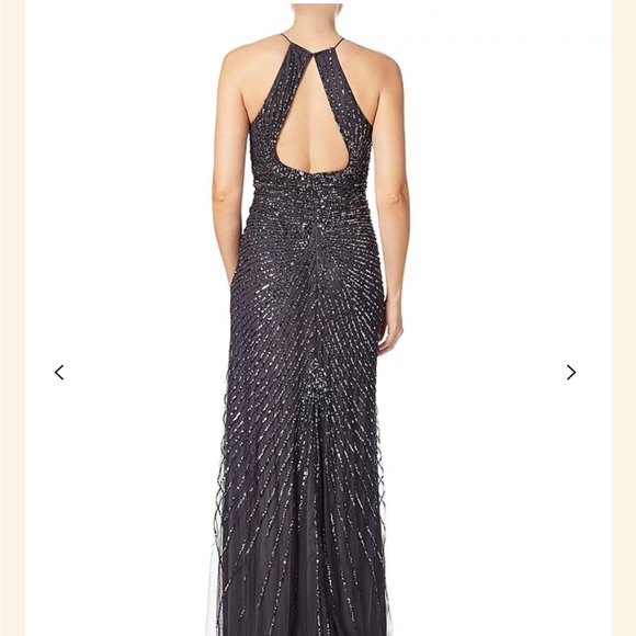 Adrianna Papell Halterneck
Fully Beaded Gown. - Picture 2 of 9